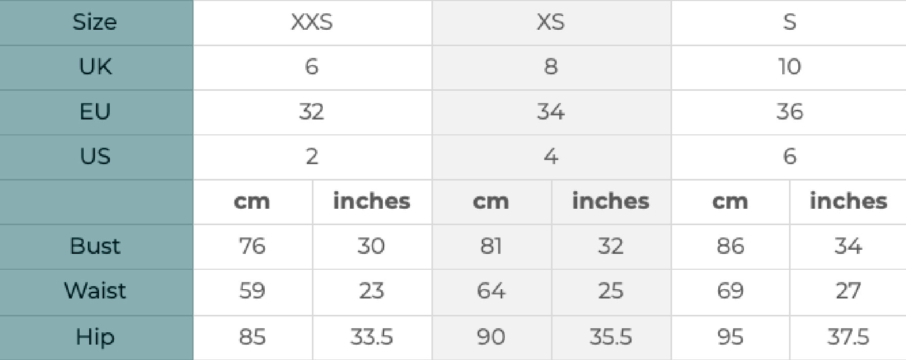 Size Guide 8