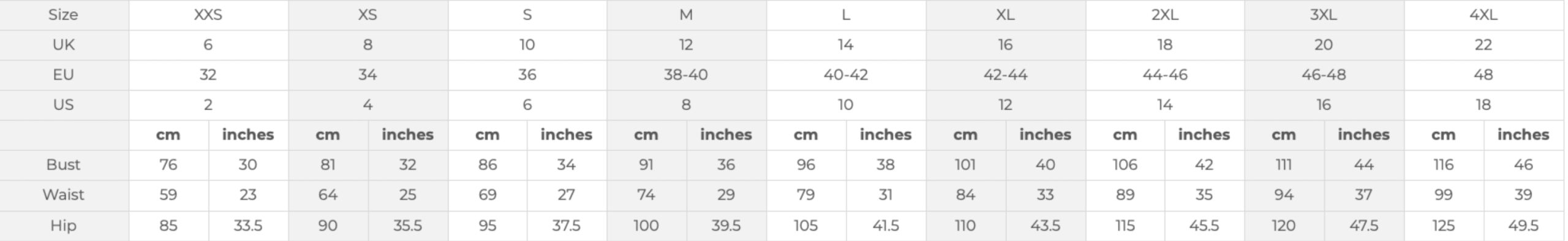 Size Guide 5