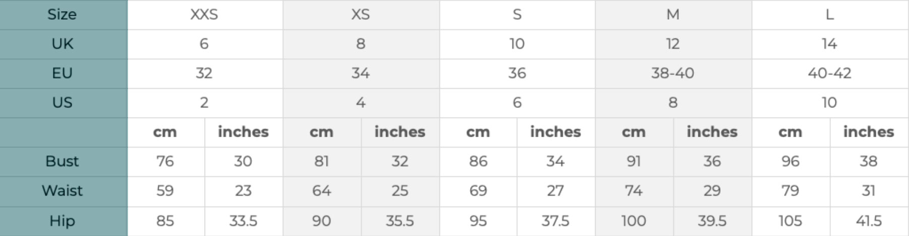 Size Guide 6