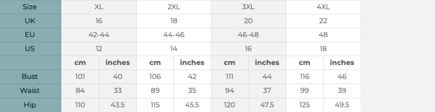 Size Guide 7